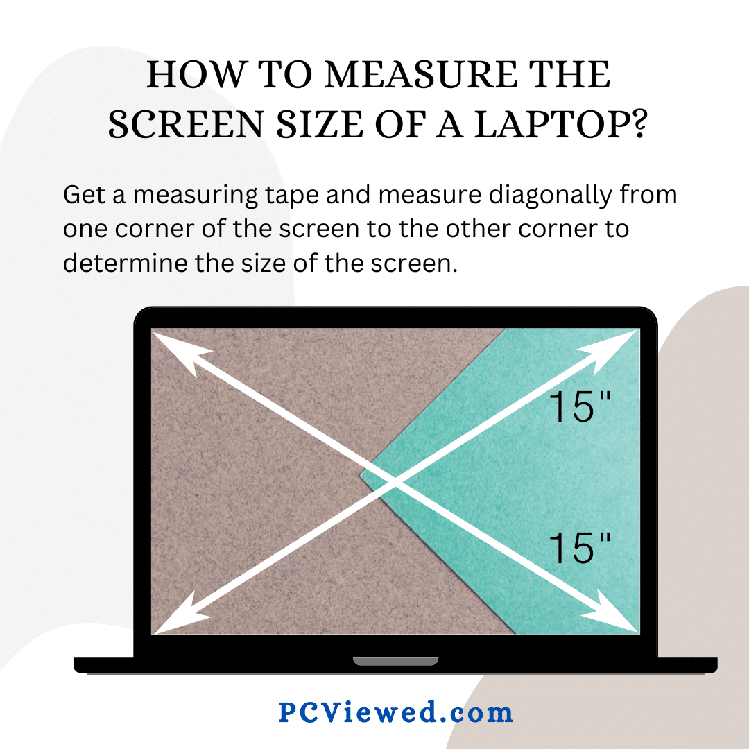 Measure the Screen Size Of A Laptop by PCViewed