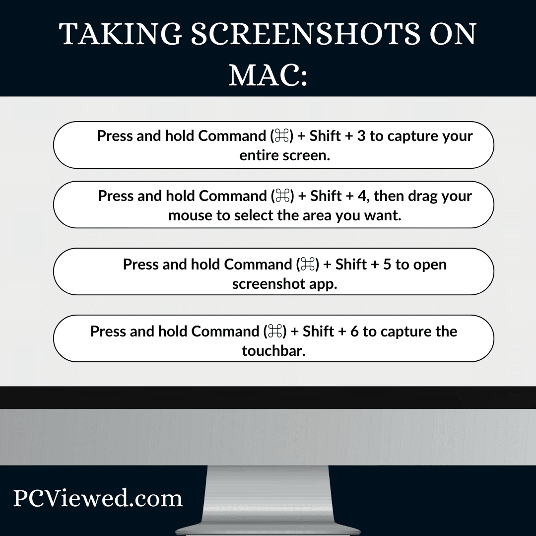 Taking Screenshots on Mac by PCViewed